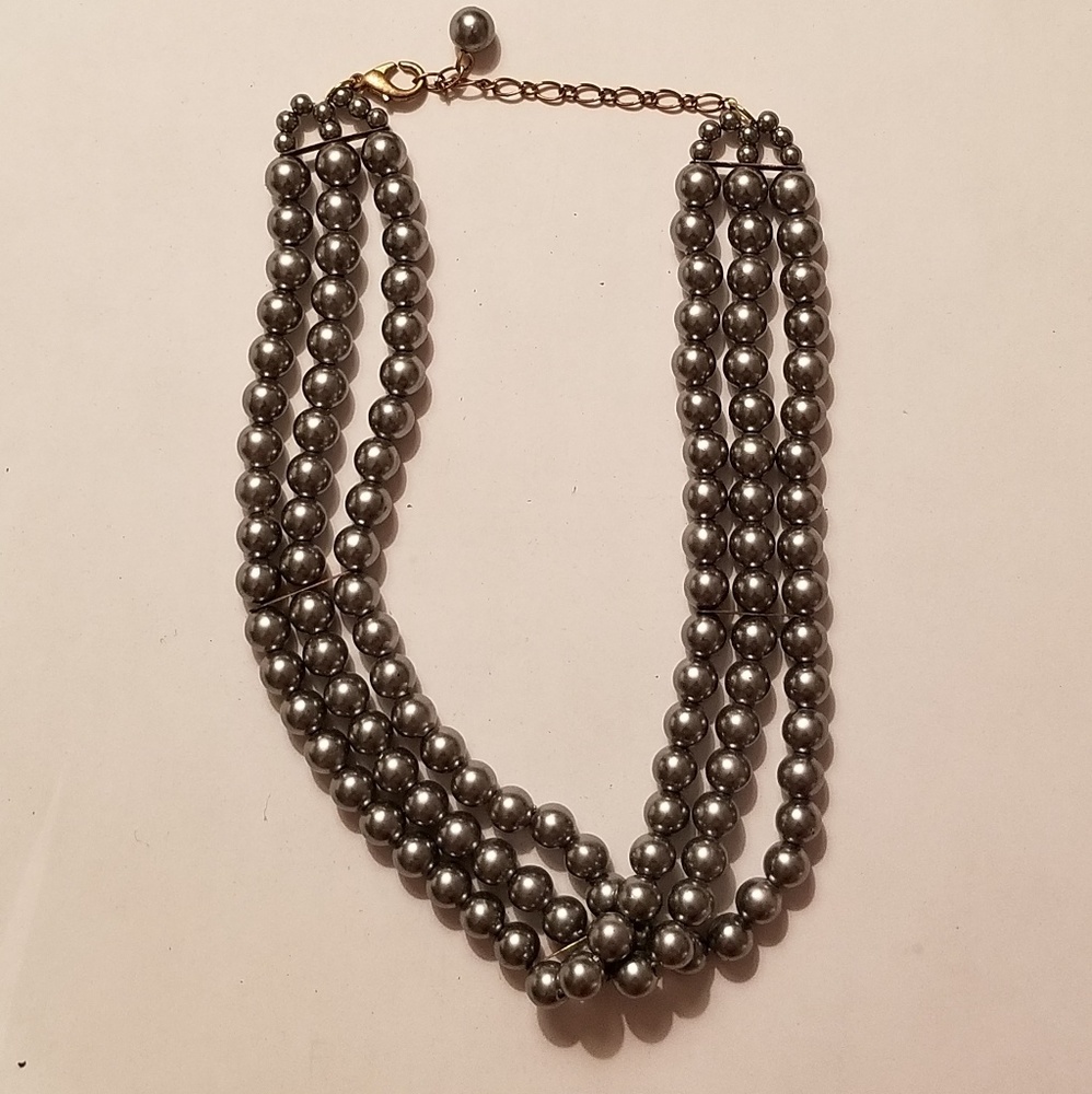 Three strands choker necklace - Picture 1 of 2